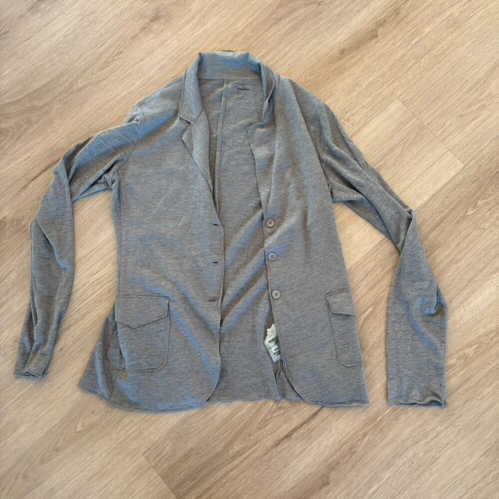 ** Majestic Paris for Neiman Marcus  Gray Linen Cardigan 4